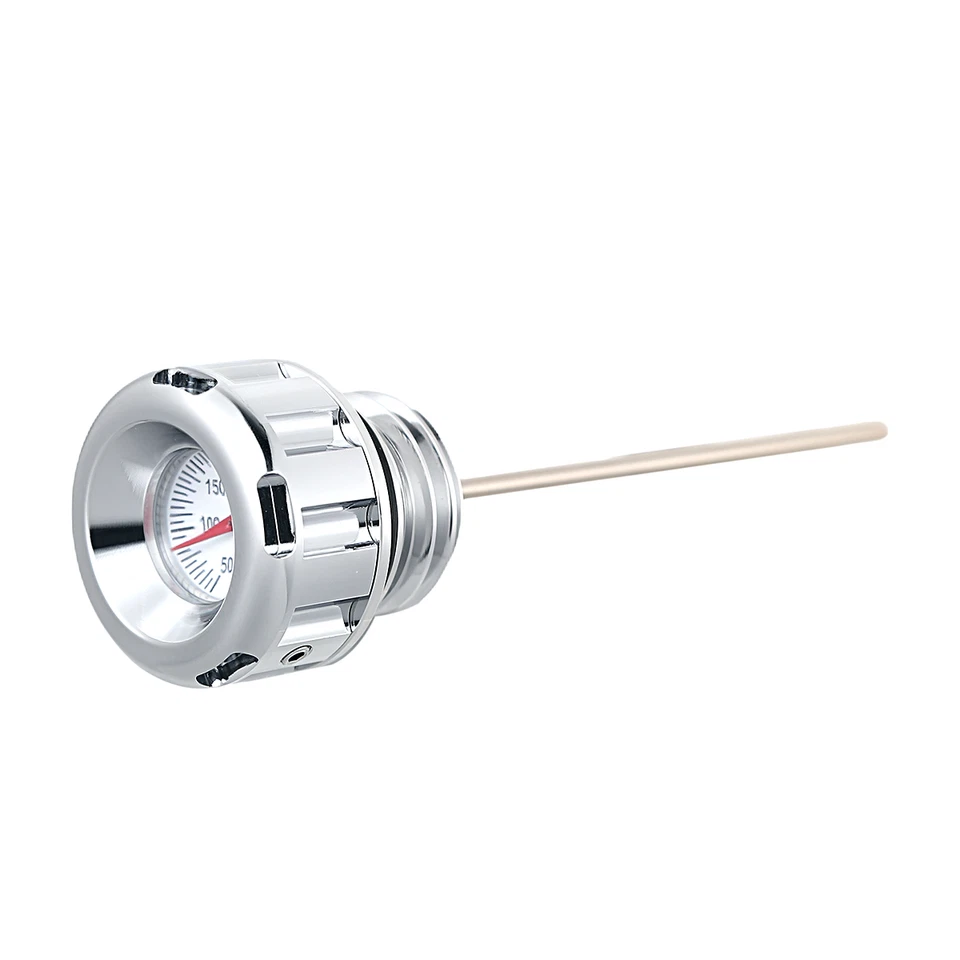 Chrome Oil Temperature Dipstick For Harley 17-24 Touring FLHX FLTR FLHR Parts - Image 2 of 4