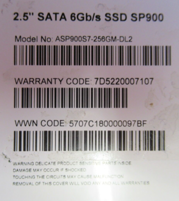 ADATA Premier Pro SP900 256GB,Internal,6.35 cm (2.5 ADATA Premier Pro SP900 256GB,Internal,6.35 cm (2.5