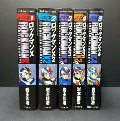 Rockman Mega Man X Series Japanese Ver Complete Full Comics Manga Set Vol.1-5