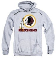 Vintage Washington Redskins Youth Grey Primary Logo Hooded Sweatshirt