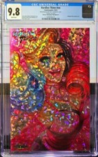 Hardlee Thinn Harley Quinn Anna Zhou variant Crystal Foil comic cover