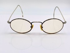 Vintage Pro Design Club 22 Brown Gold Metal Oval Sunglasses Austria FRAMES ONLY