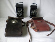 2 appareils photos à soufflets anciens, Kodak et Voigtländer