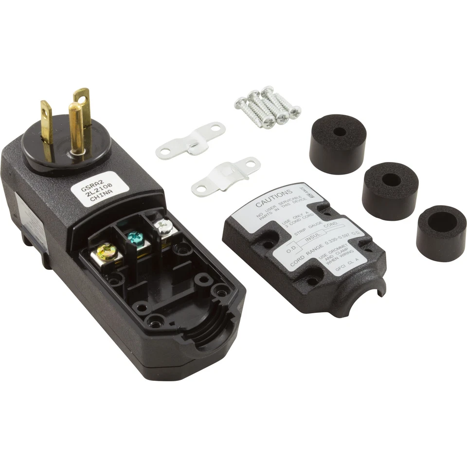 GSRA2 GFCI, Leviton, 20A, 115v, autoprueba reinicio automático, ángulo recto Foto 4 de 4