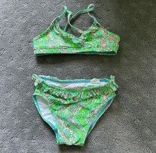 Lilly Pulitzer Mini Boardwalk Bikini In Mini Chomp Chomp Print Size 2 Toddler