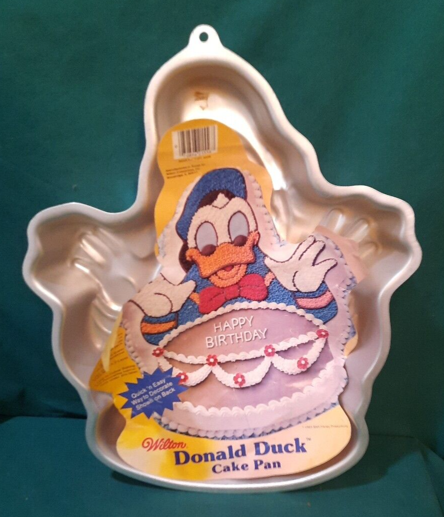 Wilton Disney Donald Duck Cake Pan Metal 1983 New~ Vintage