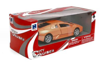 NEW RAY 1/32 LAMBORGHINI MURCIELAGO ORANGE MODELLBAU STATISCHES MODELL DIECAST