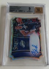 2014 Select Rodney Hood Auto RC /10 BGS 9 Blue Wave Die Cut Autograph 10 Duke SP
