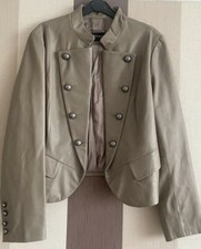 M&s Autograph Real Leather Suit Size 16-18 Nude Colour.