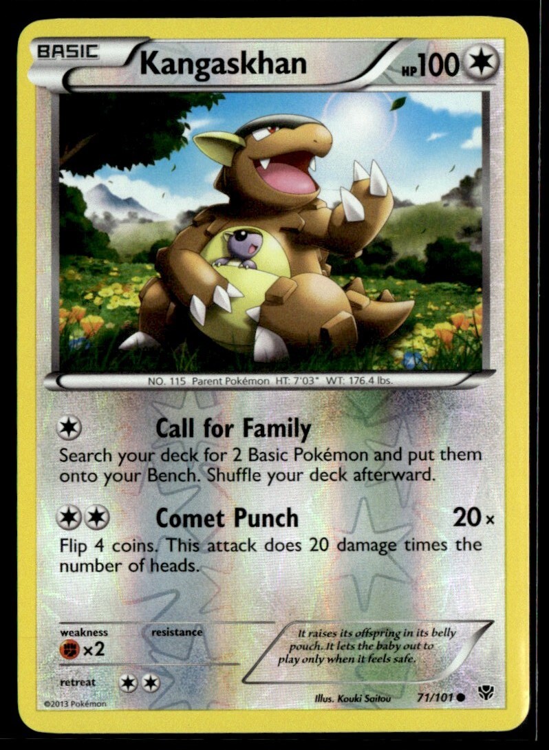 2013 Black & White - Plasma Blast Kangaskhan Basic/Common #71
