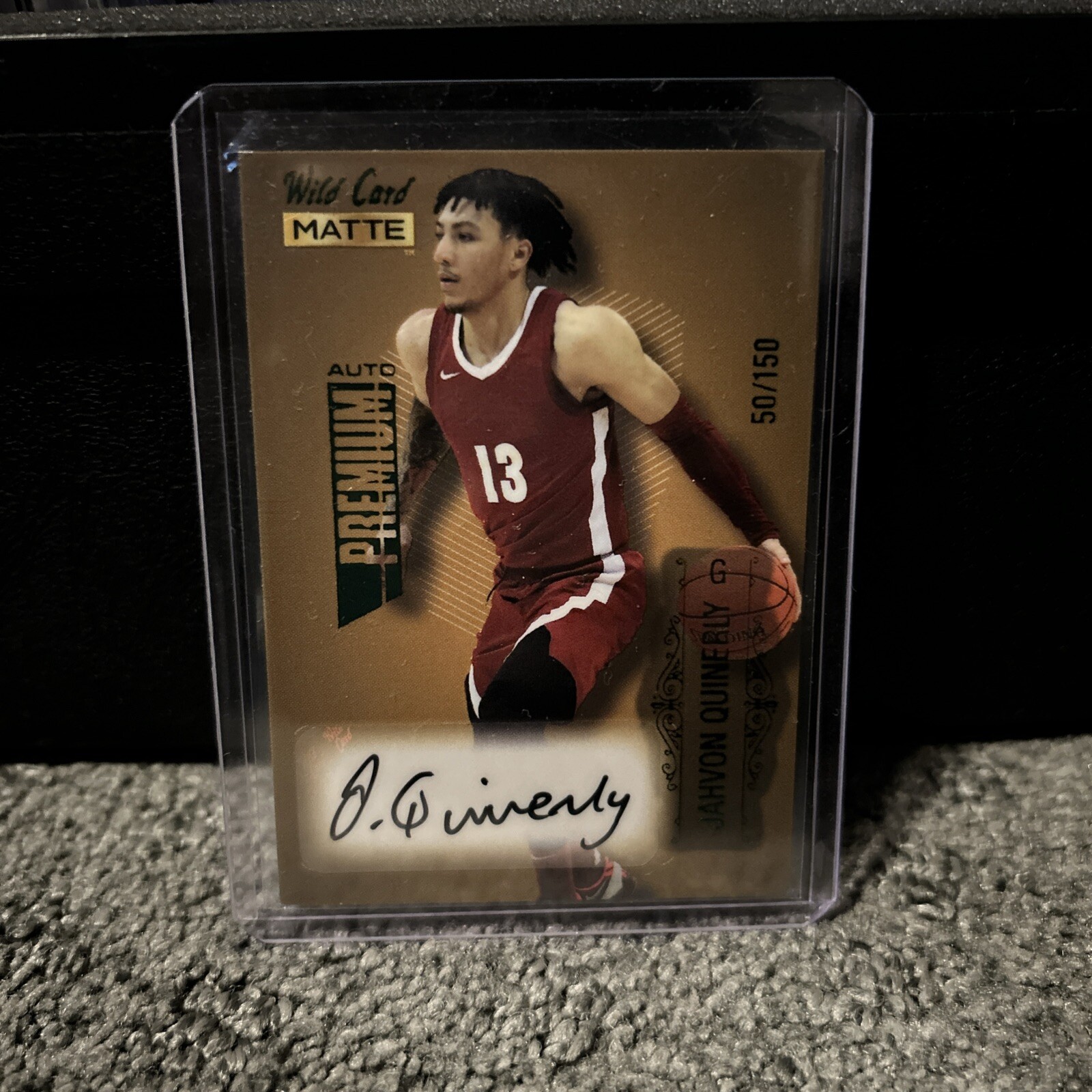 2022-23 Wild Card Matte- Autographs  - Green Foil Jahvon Quinerly /150 (AU, RC)