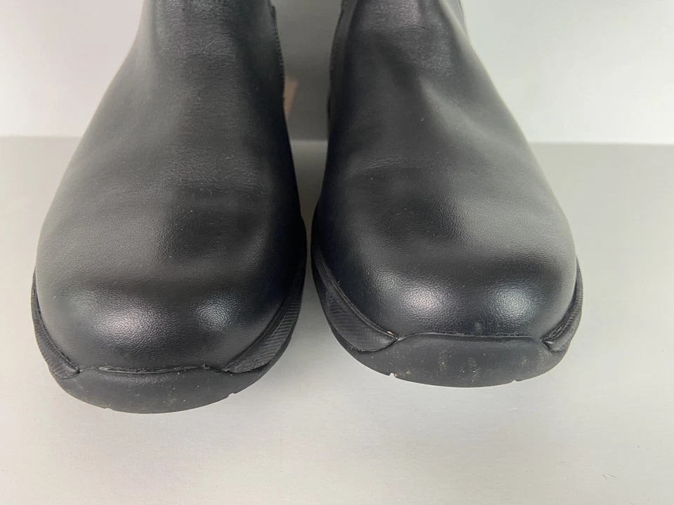 Botas MBT tamanho 6/6.5 couro preto Belle NAPPA corte médio punho balancim - Imagem 4 de 4