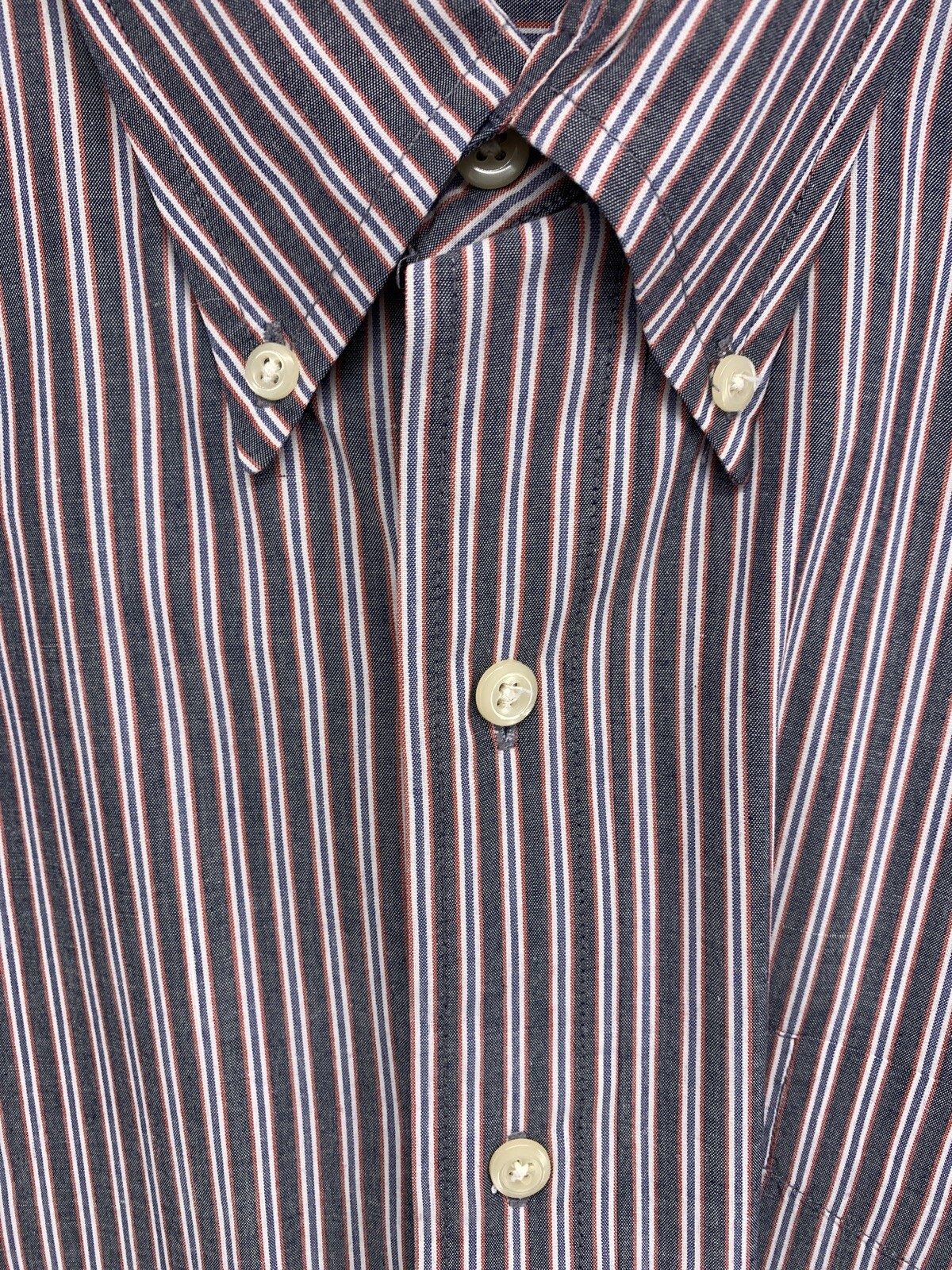 Britches Camisa Para Manga Larga Botones A Rayas Talla | eBay