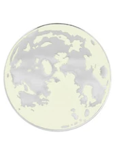 PinMart's Full Moon Outer Space Glow In The Dark Enamel Lapel Pin