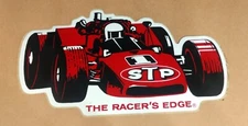 60s-70s STP VINTAGE THE RACERS EDGE 5" STICKER DECAL INDY INDIANAPOLIS 500 VHTF