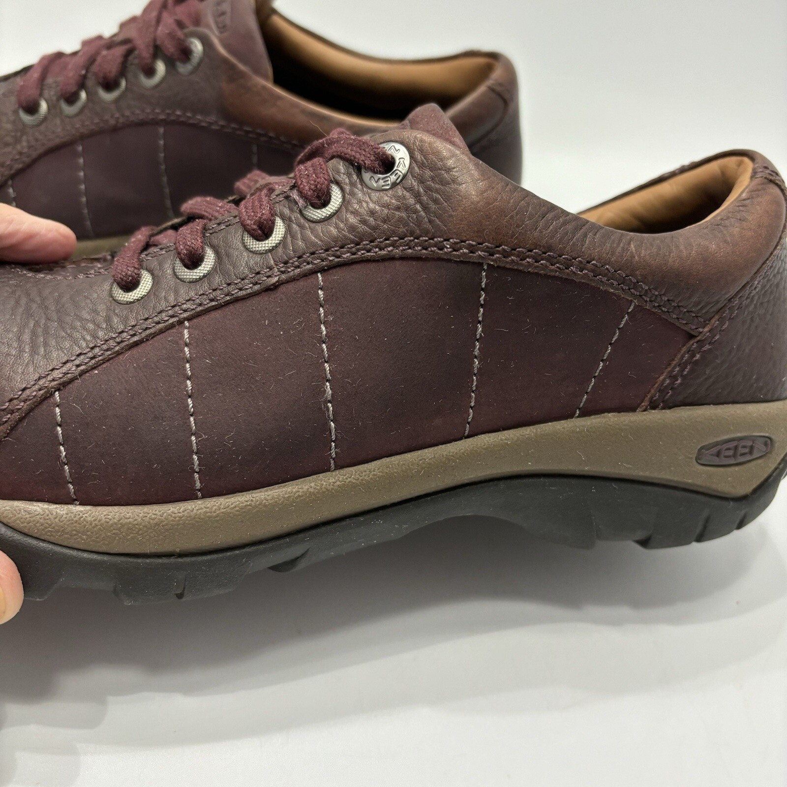 KEEN Scarpe da ginnastica in pelle appassionate marrone donna 7 stringate escursionismo comfort