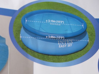 Solar Solarmatte Wärmematte Poolheizung INTEX 366 Schwimmbad Quick up Pool