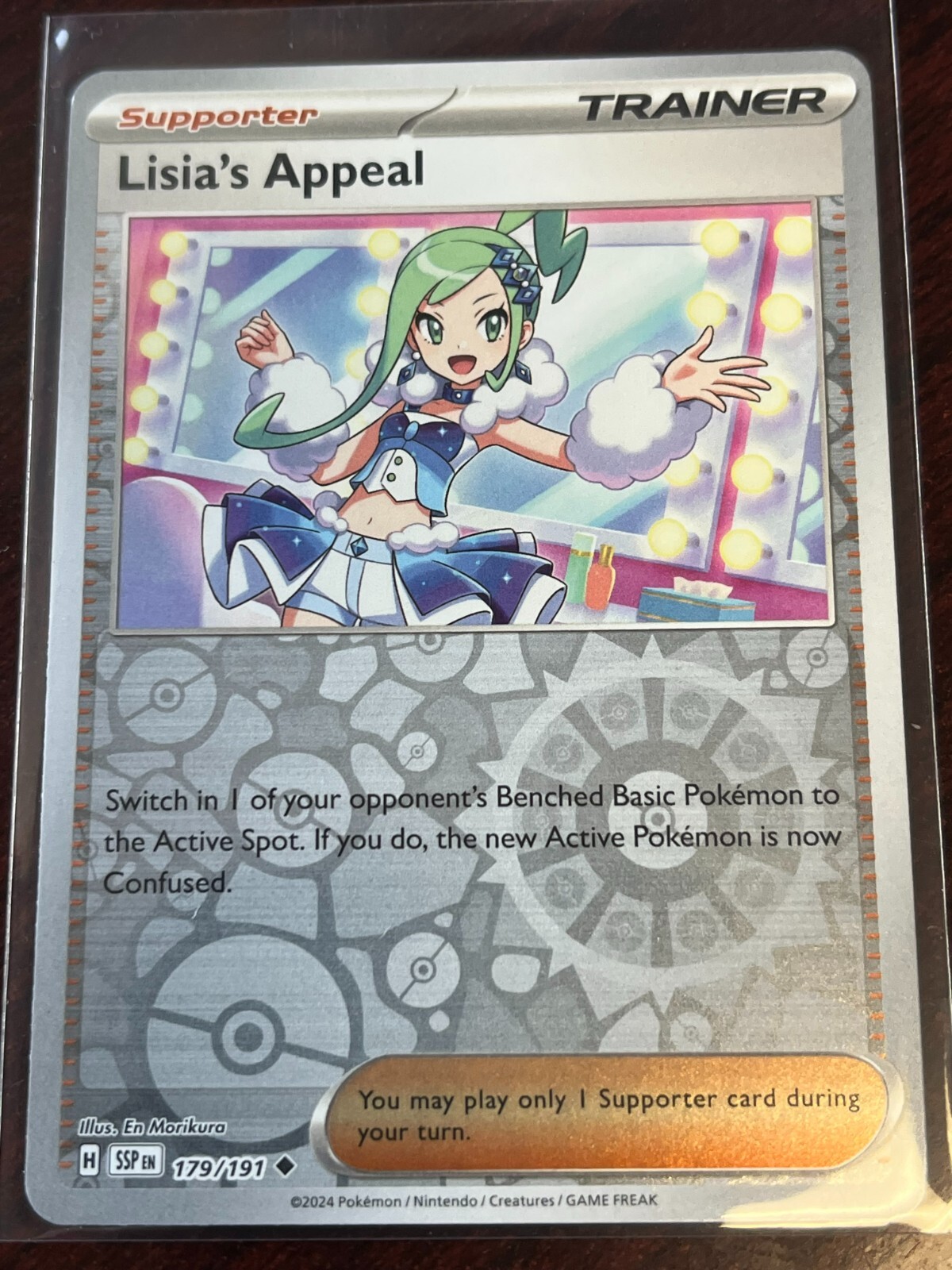 REVERSE HOLO Lisia's Appeal 179/191 NM - Surging Sparks Pokemon Card