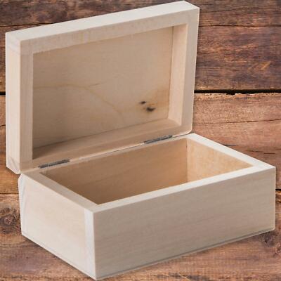Kleine Holzschatulle Schmuckstück zum Dekorieren| 11 x 7,5 x 5 cm|Ring Schmuck Geschenkkoffer