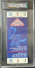 1993 NHL All Star Game Full Ticket iCert Graded Montreal  Forum Hockey