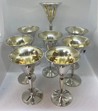 Fred Hirsch Sterling Silver Goblets # 78 MHF Set of 8 NO Monogram
