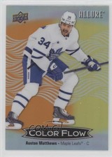 2024-25 Upper Deck Allure Color Flow Orange Yellow Auston Matthews #CFL-9 19zq
