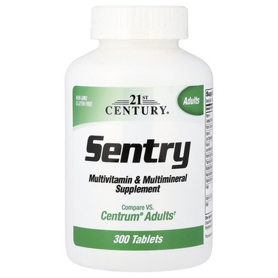 Sentry, Adults Multivitamin & Multimineral Supplement, 300 Tablets