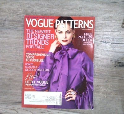 Vogue Patterns Magazine August-September 2014 Designer Trends Sewing Fashion
