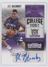 2016-17 Panini Contenders Draft Picks College Ticket Joel Bolomboy #173 Auto 0c2