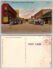 Main Street Downtown Dothan Alabama Postcard