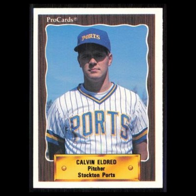 Calvin Eldred #2178 1990 ProCards Stockton Ports Baseball Card MLB NM