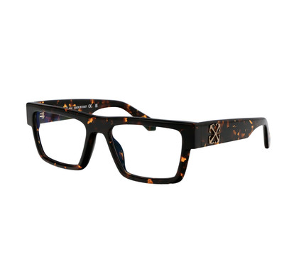 NEW Off-White OERJ061S24PLA0016000 Style 61 Havana Eyeglasses