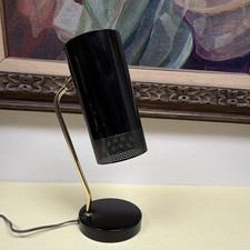 Black/Gold Metal Adjustable Desk Lamp, Corded Switch