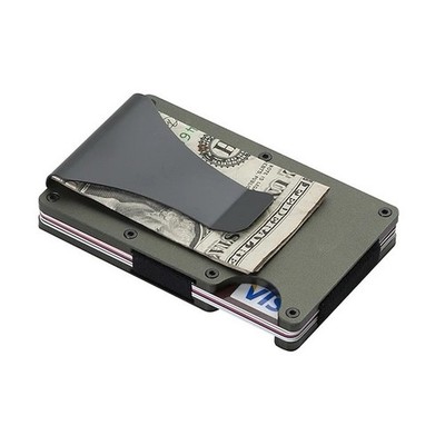 Slim Minimalist RFID Blocking Wallet - Gunmetal