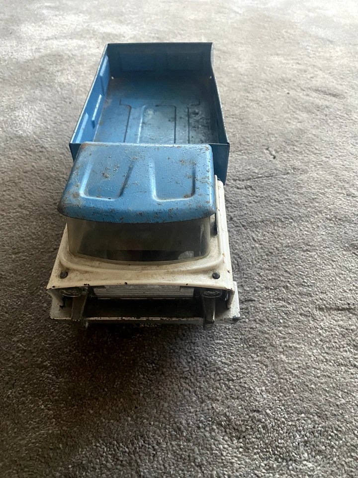 Camión de carretera Triang vintage respaldo abierto azul y blanco años 60 Foto 4 de 4