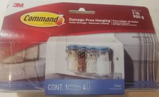 Command Medium Caddy with Clear Strips for Damage Free Wall Organization