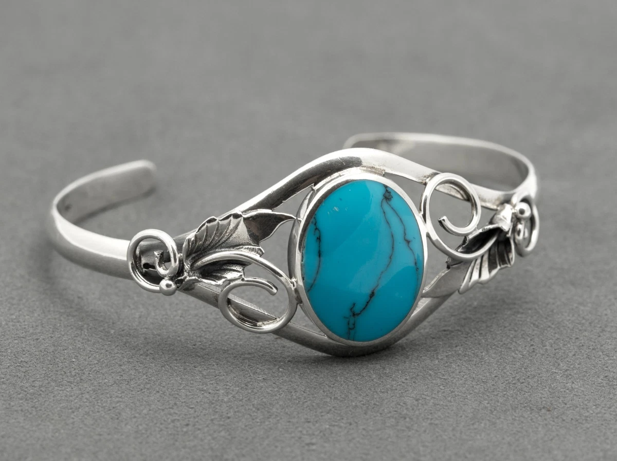 Turquoise Bangle Sterling Silver Fine Jewellery for sale | eBay UK