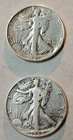 1939 S 1940 P $1 Face 🔥Walking Liberty Half Dollars🔥90% Silver Lot of 2 #104