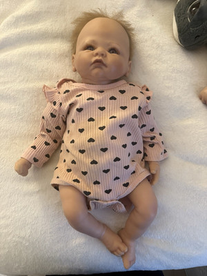 ashton drake soft vinyl full body (chest plate) reborn doll with rooted hair
