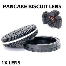 For Sony E Mount Mirrorless Camera Lens Pancake Biscuit Focus Free Lens