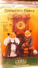UNCUT Gooseberry Hill Pattern 22" BAVARIAN FOXES Authentic Black Forest Clothing
