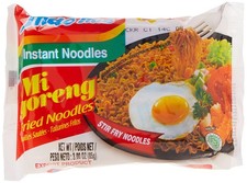 Indomie Mi Goreng Instant Stir Fry Noodles, 3 Ounce (Pack of 30),