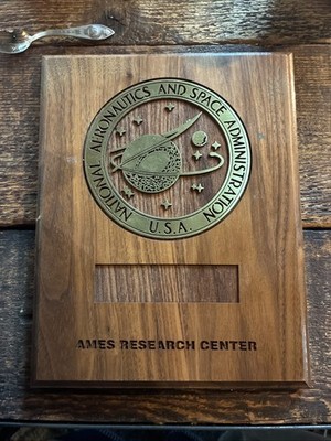 NASA Ames Research Center Plaque wall National Aeronautics & Space Admin award