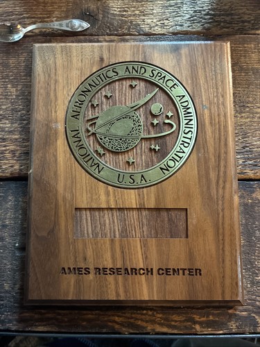 NASA Ames Research Center Plaque wall National Aeronautics & Space Admin award