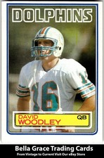 1983 Topps #323 David Woodley Miami Dolphins NFL Football