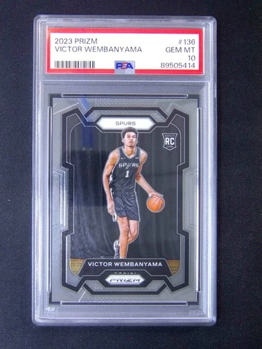 2023-24 Panini Prizm Victor Wembanyama #136 RC Rookie PSA 10