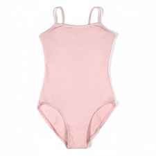 Mirella Women's Classic Camisole Dance Leotard-Scoop Front  V-Back, Pink, Small
