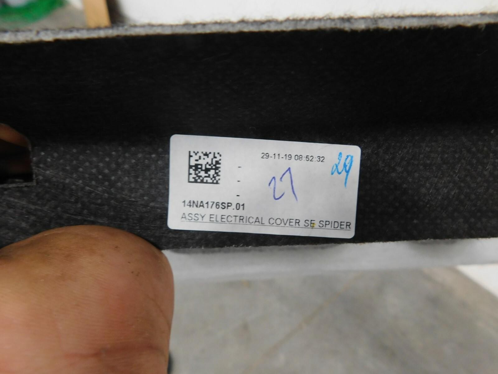 2020 18 19 McLaren 720S 720 Rear Bulkhead / Electrical Cover Panels  #5353 B7