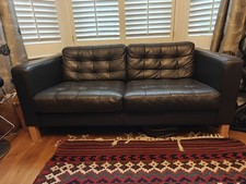 IKEA 2 Seater Leather Sofa Excellent Condition