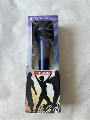 TOPTECH AUDIO DYNAMIC Wired Microphone Blu Model: TT-220 Dynamic Uni-Directional